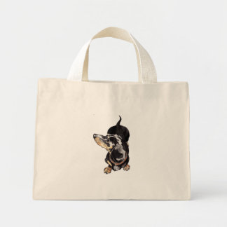 dachshouding mini tote bag