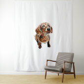 Dachshund 1 wandkleed (In situ)