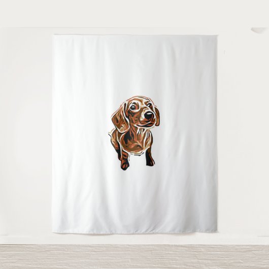 Dachshund 1 wandkleed (Voorkant)