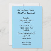 Dachshund 50e année Réunion Invitation (Dos)