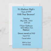 Dachshund 50e année Réunion Invitation (Dos)