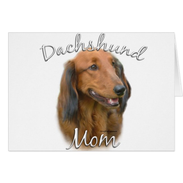 Dachshund (à poil long) Maman 2 (Devant horizontal)