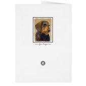 Dachshund (À poils durs) Peinture Chien Art origin (Dos)