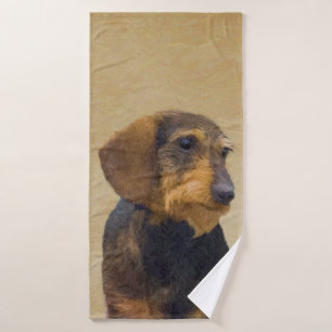 Dachshund (À poils durs) Peinture Dog Art origina