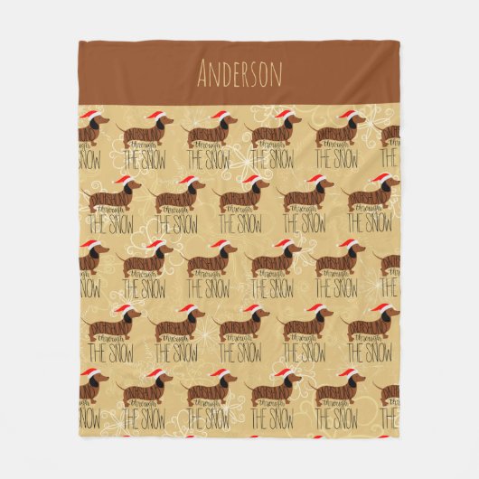 Dachshund à travers la couverture de la flotte de  (Devant)