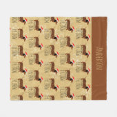 Dachshund à travers la couverture de la flotte de  (Devant (Horizontal))