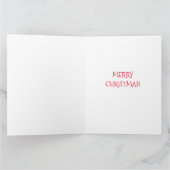 Dachshund à travers la neige ... Carte de Noël (Intérieur)