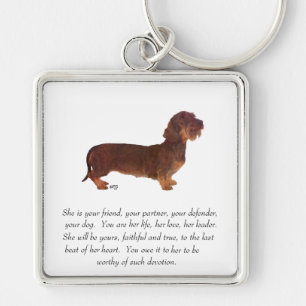 Dachshund Aandenken - Vrouwelijk Sleutelhanger