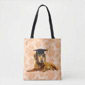 Dachshund Afstuderen Canvas tas (Voorkant)