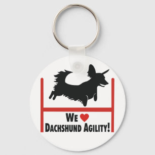Dachshund Agility Love Sleutelhanger