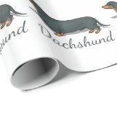 Dachshund All Over Print Wrapping Paper Cadeaupapier (Rol Hoek)