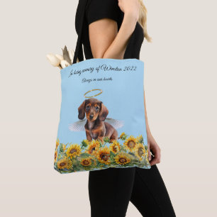 Dachshund Angel Memorial Tribute Draagtas