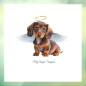 Dachshund Angel Puppy Window Decal (Vel 3)