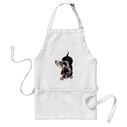 dachshund apron standaard schort (Voorkant)