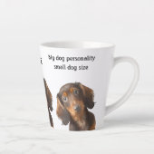 Dachshund Art Funny Quotes Sause Dog Gift Coffee Latte Mok (Rechts)