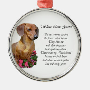 Dachshund Art Gifts Metalen Ornament