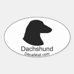 Dachshund Auto Venster Decal Sticker