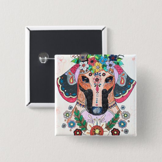 Dachshund badge (Devant & derrière)