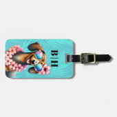 Dachshund bagage labels (Voorkant horizontaal)