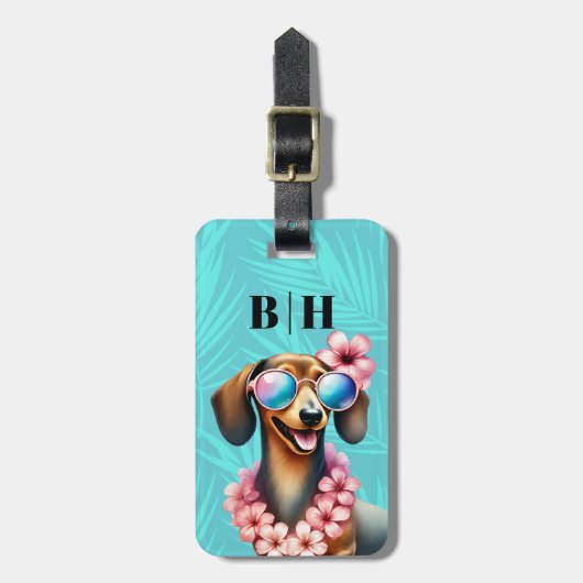 Dachshund bagage labels (Voorkant verticaal)