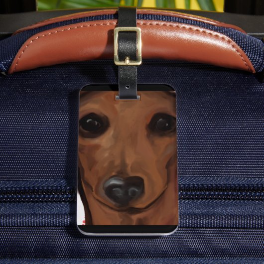 DACHSHUND BAGAGELABEL (Voorkant Insitu 2)