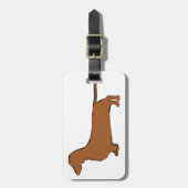 dachshund bagagelabel (Voorkant verticaal)