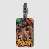 DACHSHUND BAGAGELABEL (Voorkant (verticaal))