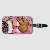 Dachshund Bagagelabel (Voorkant (horizontaal))