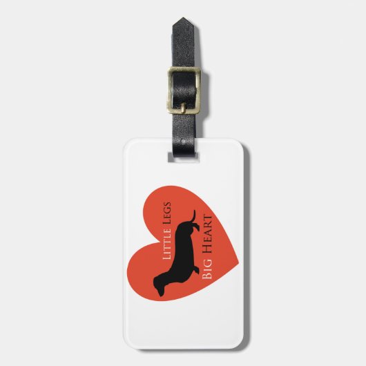Dachshund Bagagelabel (Voorkant verticaal)
