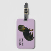 Dachshund-bagagelabel Bagagelabel (Voorkant (verticaal))
