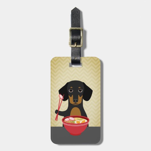 Dachshund Bagagelabels (Voorkant verticaal)