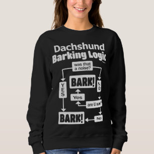 Dachshund Barking Logic Trui