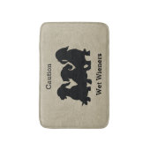 Dachshund Bath Mat (Voorkant Verticaal)