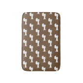 Dachshund Bath Mat Brown Doxie Bathroom Rug (Voorkant Verticaal)