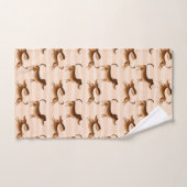 Dachshund Bath Towel Set Bad Handdoek (Handdoek)