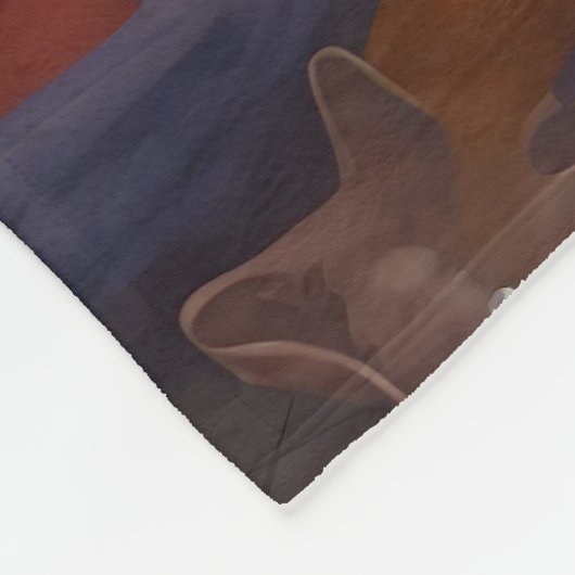 Dachshund Bathtime Fun Fleece Deken (Hoek)