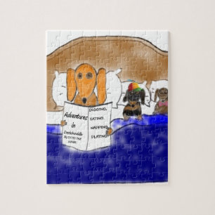 Dachshund Bedtime Story Legpuzzel