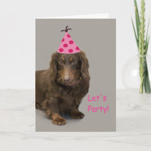 Dachshund Birthday Card by Focus for a Oorzaak Kaart