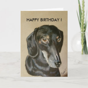 Dachshund Birthday Card Kaart