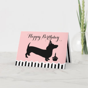 Dachshund Birthday Kaart