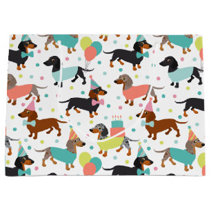 Dachshund Birthday Party Celebration Groot Cadeauzakje