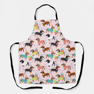 Dachshund Birthday Party Celebration Schort