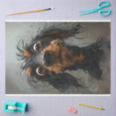 Dachshund Blinky Dog Decoupage Tissuepapier (Craft)