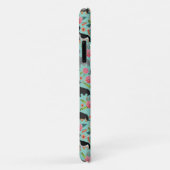 dachshund bloemen mint Case-Mate iPhone case (Achterkant/rechts)