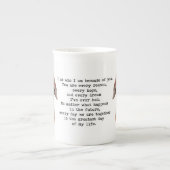 Dachshund Bone China Mok (Voorkant)