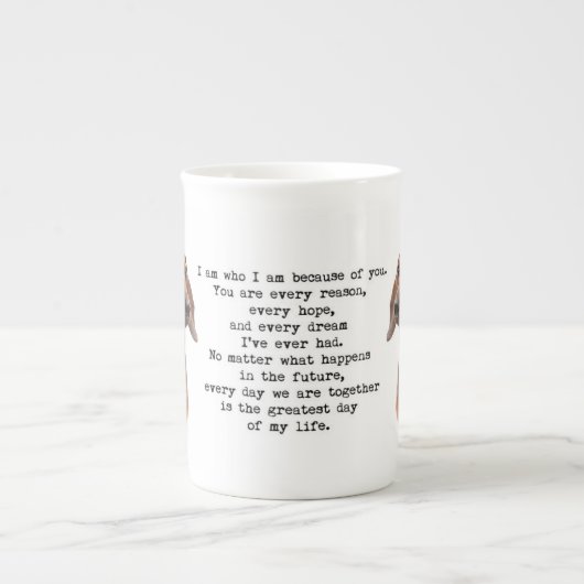 Dachshund Bone China Mok (Voorkant)