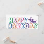 Dachshund Bonne Carte Anniversaire Long (Devant/Arrière en situation)