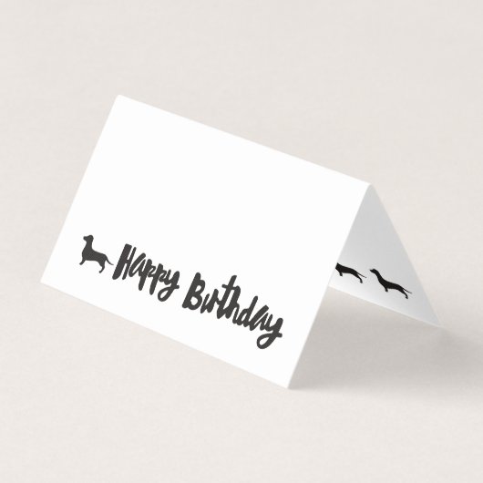 Dachshund Bonne carte d'anniversaire (Front)