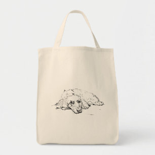 Dachshund boodschappentas, Wiener Dog Cadeau, Bood Tote Bag