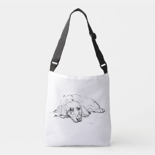 Dachshund boodschappentas, Wiener Dog Cadeau, Hond Crossbody Tas